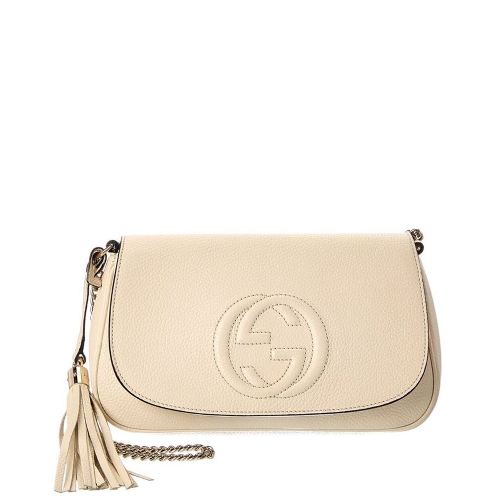 Gucci White Leather Soho Crossbody (Authentic Pre-Loved)